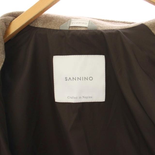 【中古】サンニーノ SANNINO ロロピアーナ ジップアップベスト チェック 48 ベージュ /KH メンズ_2