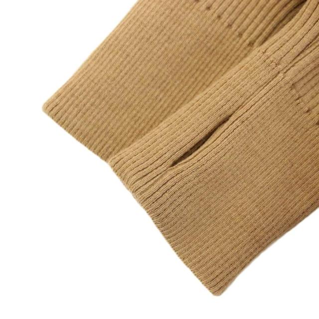 【中古】パトゥ リサイクルウールブレンドライトウェイトボンバージャケット チェック柄 指穴 38 茶 24A-OU028-0195