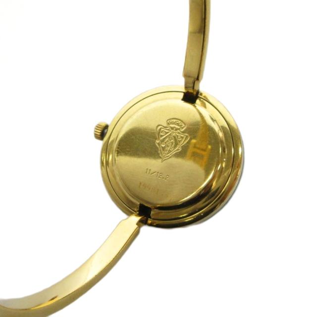 【中古】グッチ GUCCI チェンジベゼル ウォッチ 腕時計 アナログ 2針 クォーツ ゴールド色 白 ホワイト 11/12.2