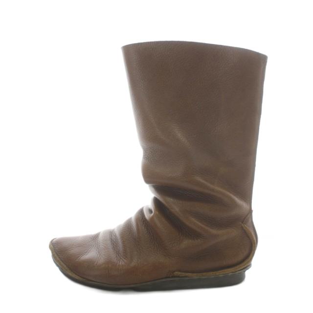 【中古】トリッペン trippen ミドルブーツ バックジップ レザー 37 茶 ブラウン /AN35 レディース