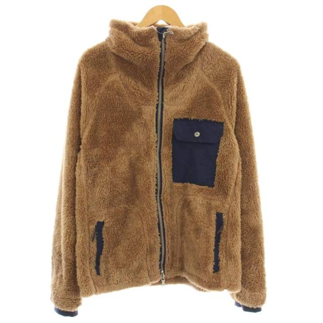 【中古】ケープハイツ CAPE HEIGHTS ボアジャケット フリース スタンドカラー M ベージュ /☆G メンズ