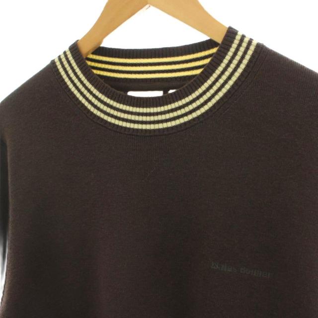 【中古】アディダスオリジナルス × Wales Bonner ネックラインニット セーター ウール 2XL 茶 ブラウン 長袖