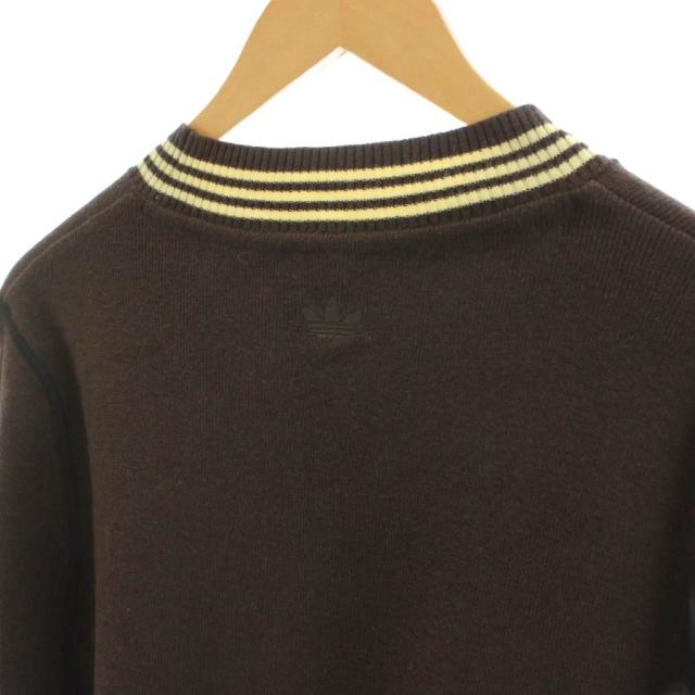 【中古】アディダスオリジナルス × Wales Bonner ネックラインニット セーター ウール 2XL 茶 ブラウン 長袖