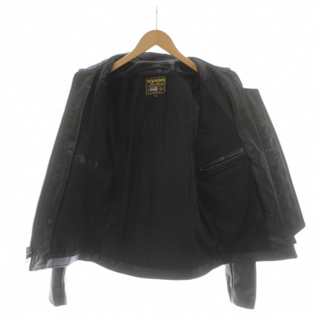 【中古】バンソン VANSON ENF レザージャケット 革ジャン 36 黒 ブラック /AN43 メンズ_3