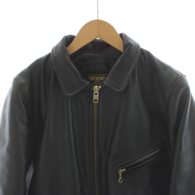 【中古】バンソン VANSON ENF レザージャケット 革ジャン 36 黒 ブラック /AN43 メンズ_4