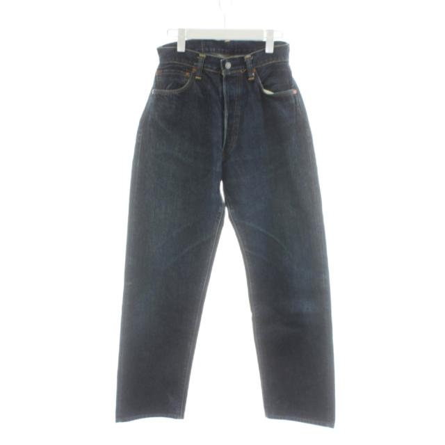 【中古】エヴィス EVISU カモメ デニムパンツ ジーンズ Gパン ジーパン ボタンフライ 31×36 紺 ネイビー /AN27