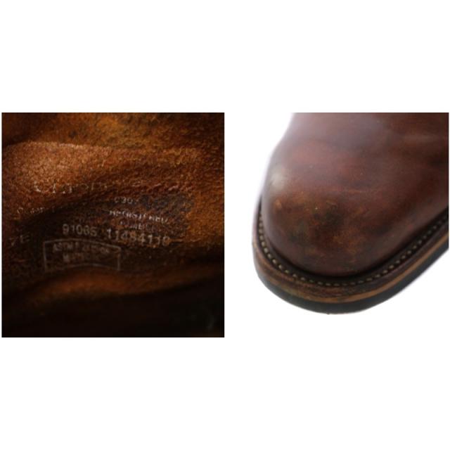 【中古】チペワ CHIPPEWA タンレネゲート エンジニアブーツ ショートブーツ レザー 7E ブラウン メンズ
