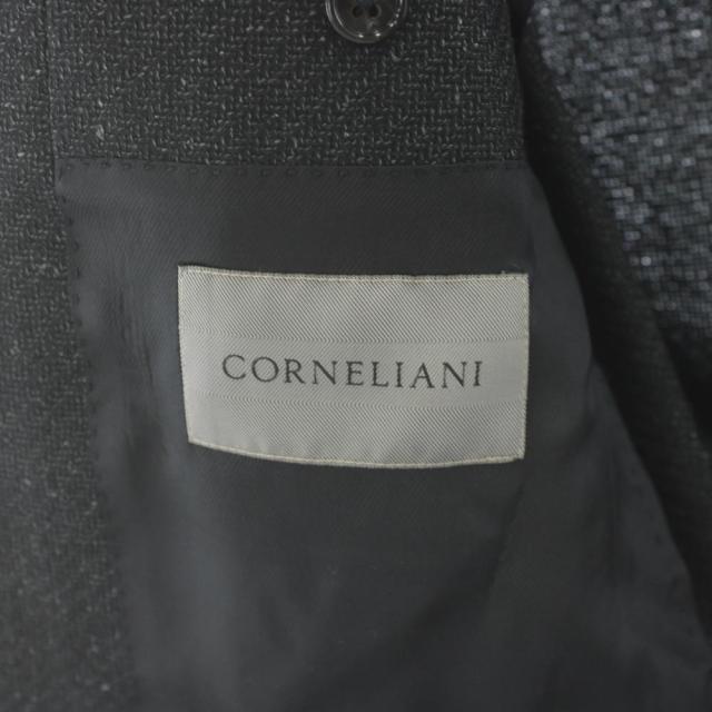 【中古】コルネリアーニ Corneliani テーラードジャケット シングル ウール シルク混 絹 48 グレー XY7690GATE_2
