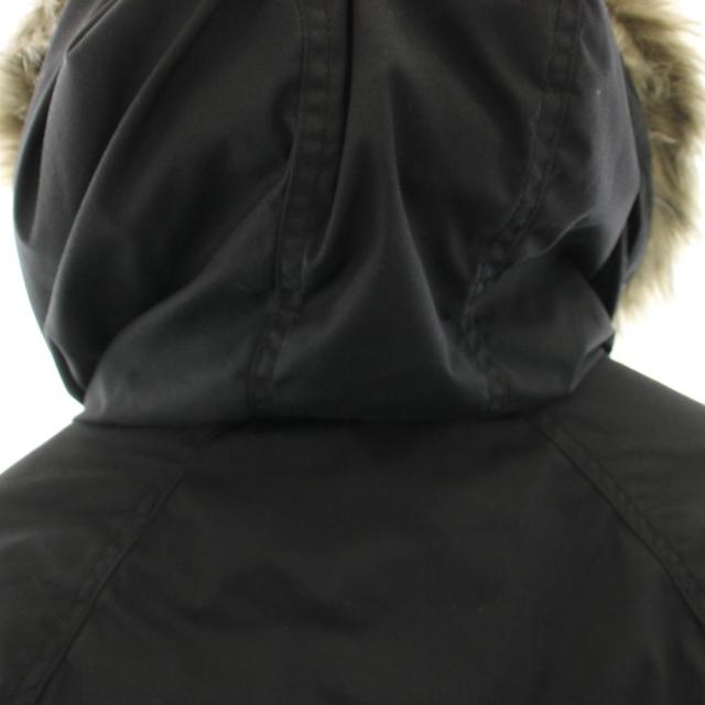 【中古】ノースフェイス パープルレーベル ファーフードロングセローダウンコート M 黒 ブラック ND2557N /HN_3