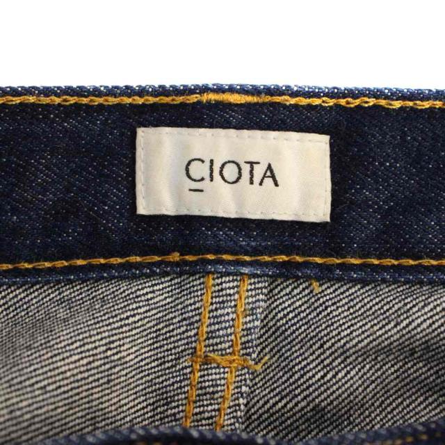 【中古】シオタ CIOTA 本藍スビンコットン13.5ozストレートデニムパンツ ジーンズ ボタンフライ 30 インディゴ メンズ_2