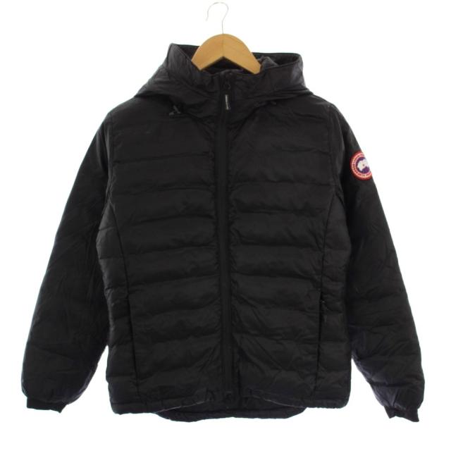 【中古】カナダグース CANADA GOOSE FUSION FIT ダウンジャケット ジップアップ フード M ブラック レディース