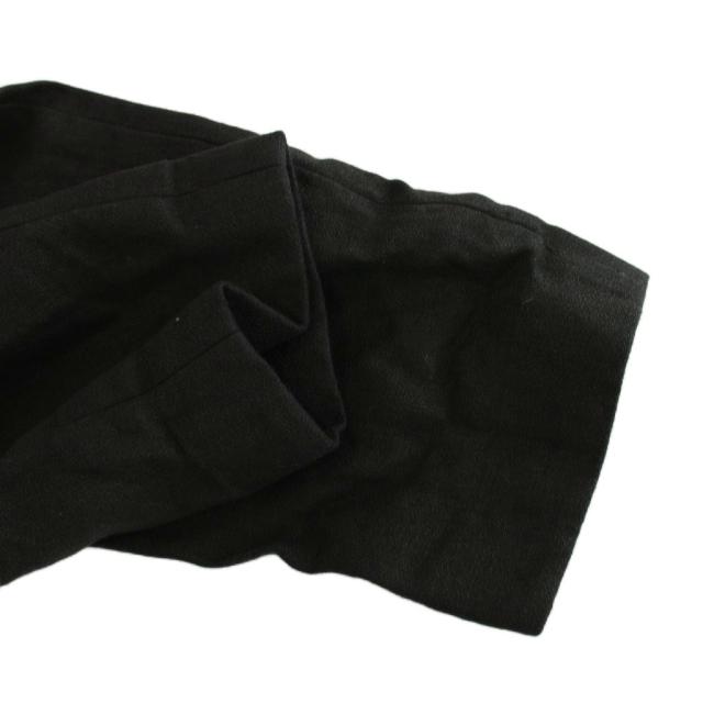 【中古】ジョセフ JOSEPH 23AW シングルスーツ 上下 ノーカラージャケット パンツ リネン 麻 48 黒 ブラック_5