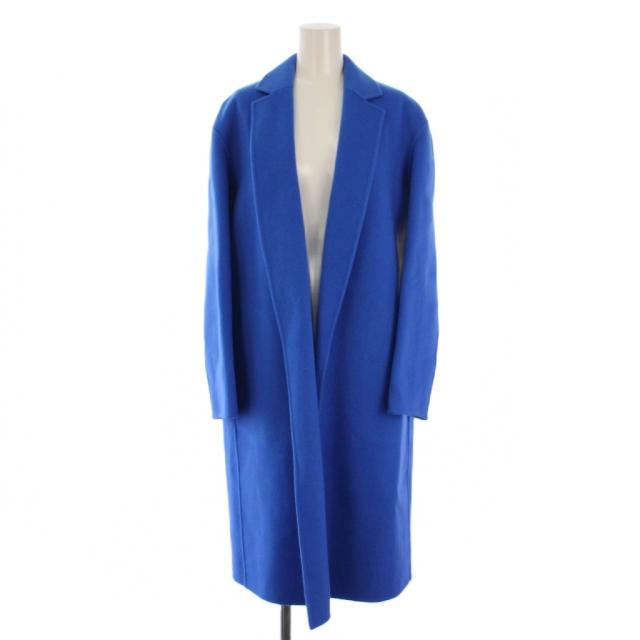 【中古】セオリー Theory 23AW New Divide GC RELAXED COAT DF チェスターコート ロング P 青 レディース