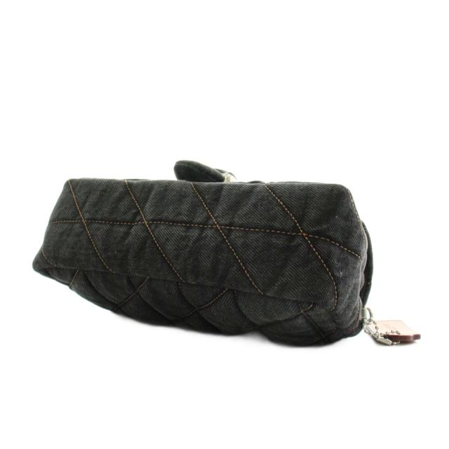 【中古】コーチ COACH タビー ショルダーバッグ キルティング ロゴ チェーン 黒 ブラック CR701 /AN78 レディース_4