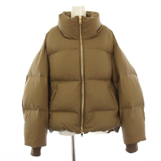 【中古】ミューズ ドゥーズィエム クラス 25AW HYGGE ダウンコート ショート丈 茶 25020500412030 /KH レディース