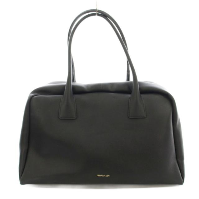 【中古】フランツロアー FRENZLAUER BOWLING BAG ボーリングバッグ ボストン レザー 黒 ブラック /☆G レディース