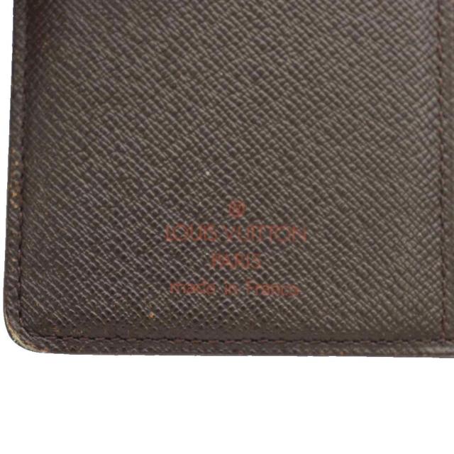 【中古】ルイヴィトン LOUIS VUITTON ダミエ ポルトフォイユヴィエノワ 財布 二つ折り 小銭入れ 茶 ブラウン N61674_2