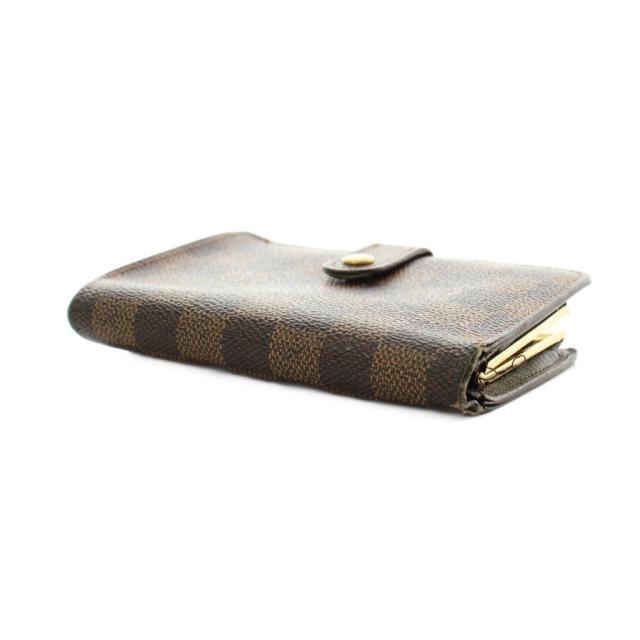 【中古】ルイヴィトン LOUIS VUITTON ダミエ ポルトフォイユヴィエノワ 財布 二つ折り 小銭入れ 茶 ブラウン N61674_3