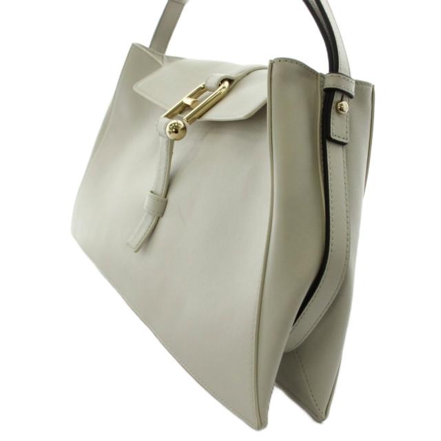【中古】フルラ FURLA ヌヴォラ ワンショルダーバッグ ハンドバッグ レザー 白 ホワイト /AN13 レディース_3