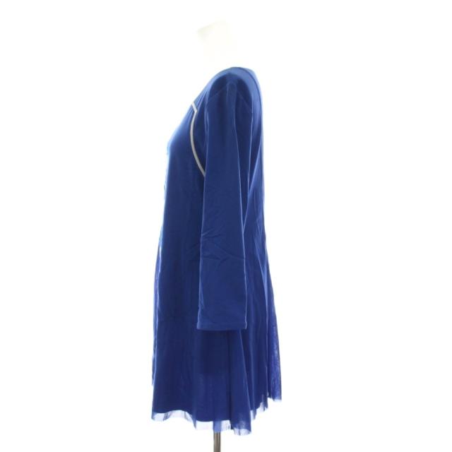 【中古】ヴィヴィアンタム VIVIENNE TAM セットアップ 上下 チュニック カットソー 七分袖 花刺繍 ひざ丈 スカート_2
