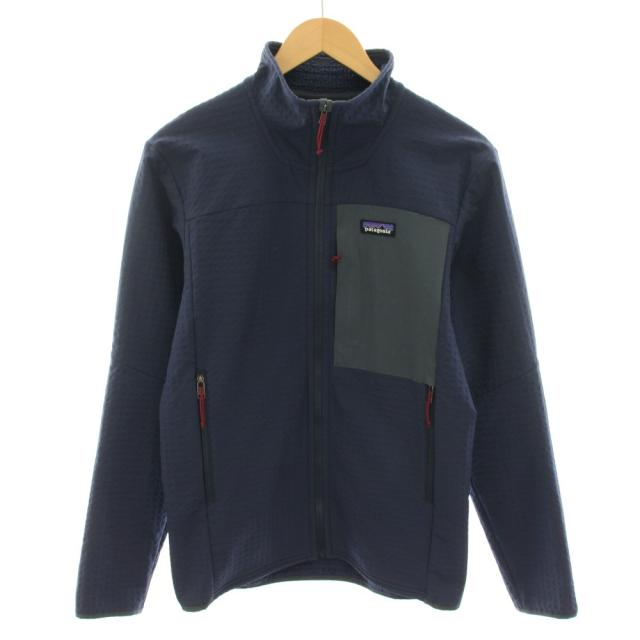 【中古】パタゴニア Patagonia 23AW R2 テックフェイス ジャケット ハイネック ロゴ刺繍 S 紺 83626 メンズ
