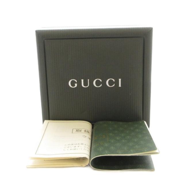 【中古】グッチ GUCCI ウオッチ アナログ 3針 石英 ラウンド人間の顔 しろがね色色 5500L /AN8 ■OH レディース