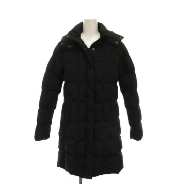 【中古】ザノースフェイス CAMP Sierra Long Coat キャンプシエラロングコート ダウンコート フード付き S ブラック