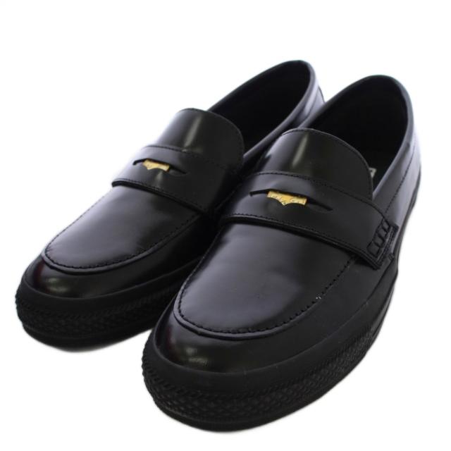【中古】コンバース CONVERSE COINLOAFER コインローファー シューズ レザー US10.5 黒 31315091 /BM メンズ