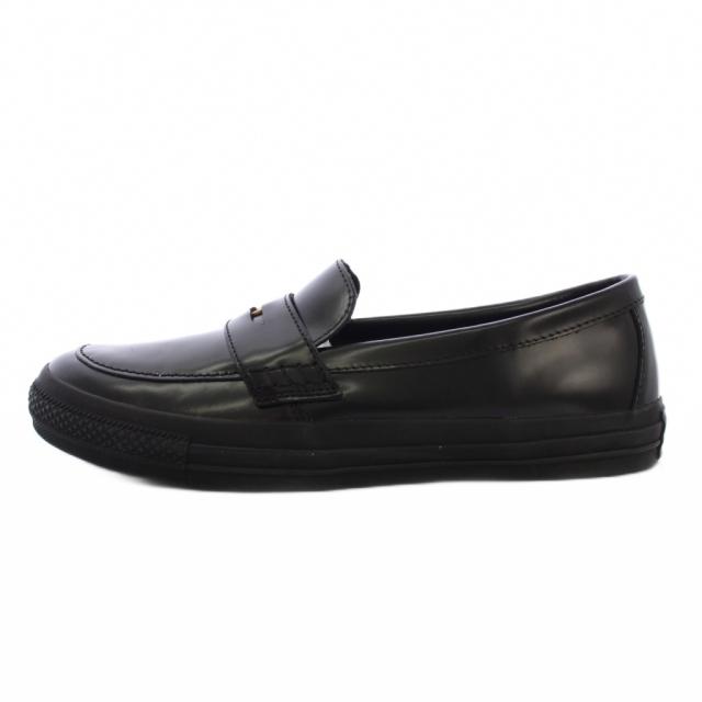 【中古】コンバース CONVERSE COINLOAFER コインローファー シューズ レザー US10.5 黒 31315091 /BM メンズ