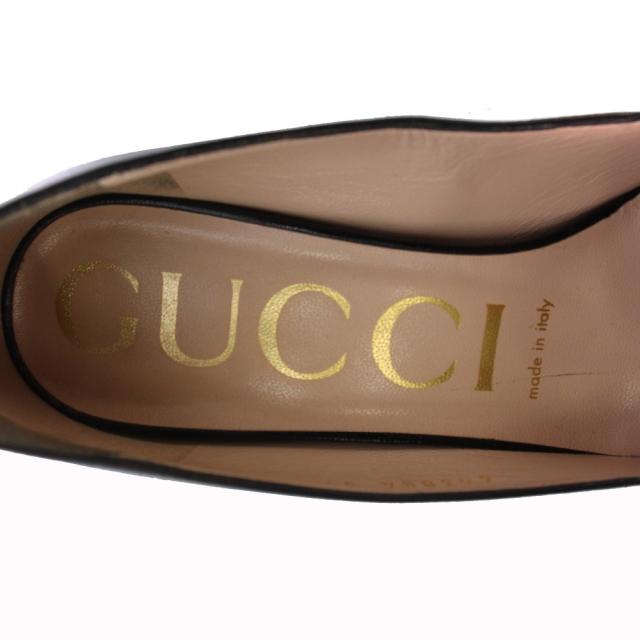 【中古】グッチ GUCCI MALAGA KID NERO ホースビット ローファー シューズ レザー 37 黒 SORANO70 /BM レディース_4