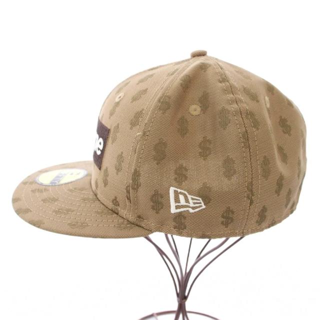 【中古】シュプリーム New Era 18SS Monogram Boxlogo キャップ 帽子 総柄 7 1/2 56.8cm ベージュ 10262017 メンズ_1