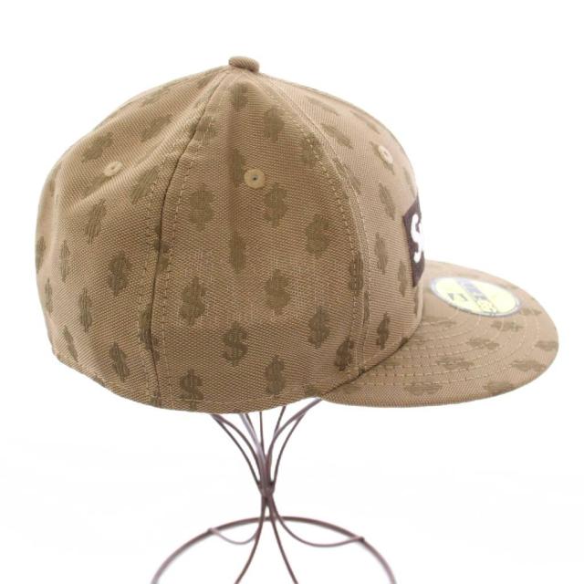 【中古】シュプリーム New Era 18SS Monogram Boxlogo キャップ 帽子 総柄 7 1/2 56.8cm ベージュ 10262017 メンズ_2