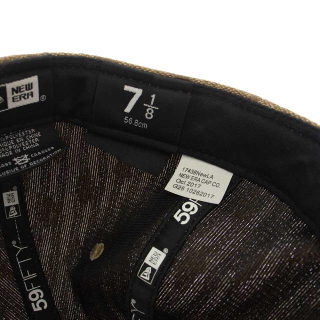【中古】シュプリーム New Era 18SS Monogram Boxlogo キャップ 帽子 総柄 7 1/2 56.8cm ベージュ 10262017 メンズ_7