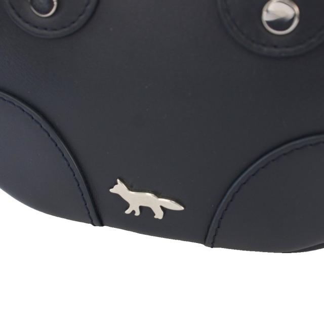 【中古】メゾンキツネ BOOGIE ハンドバッグ ショルダーバッグ ポシエット 2WAY レザー 紺 MW0514LC0044 レディース_7