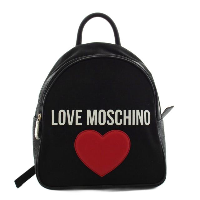 【中古】未使用品 ラブモスキーノ LOVE MOSCHINO リュックサック デイバッグ ロゴ 黒 ブラック JC4331PP07KV100A