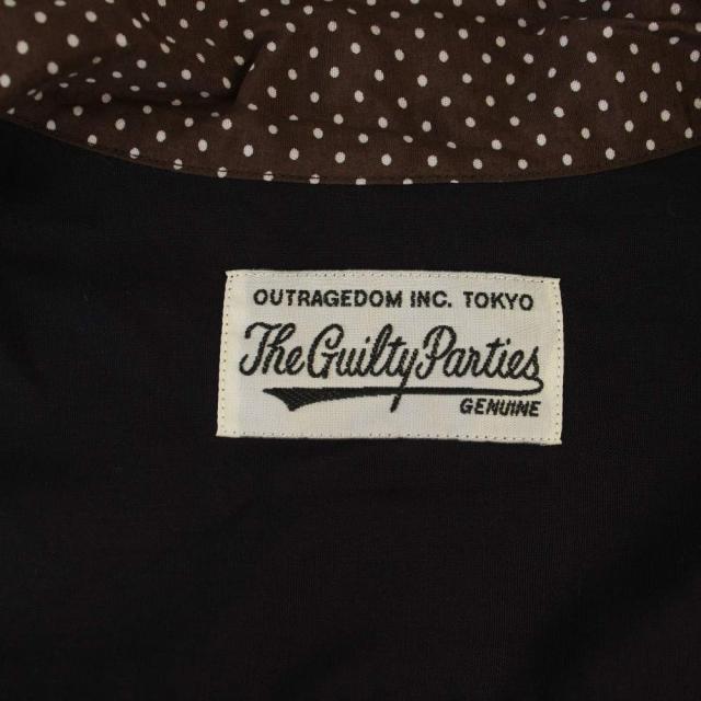 【中古】ワコマリア WACKO MARIA TWO-TONE 50’S SHIRT シャツ 半袖 ドット柄 S 黒 /BM メンズ_2