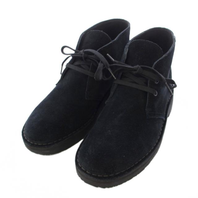 【中古】クラークス clarks Desert BT GTX デザートブーツ スエード レースアップ Vibramソール UK7.5 黒 /TK メンズ_1