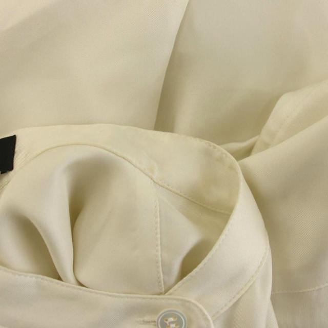 【中古】セオリー Theory 25SS Mod Silk Twill Wrap Shirt バンドカラー シャツ ブラウス 長袖 S ホワイト_7