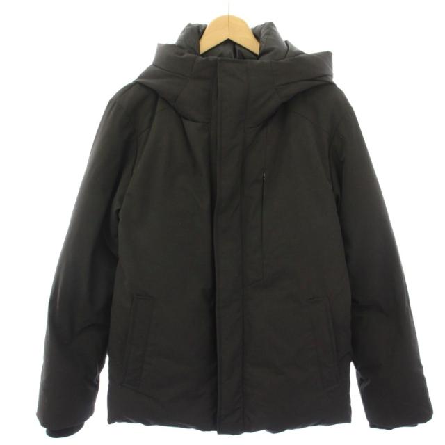 【中古】ミスターオリーブ MR.OLIVE フライフロントノーシームダウンジャケット ジップアップ S 黒 ブラック