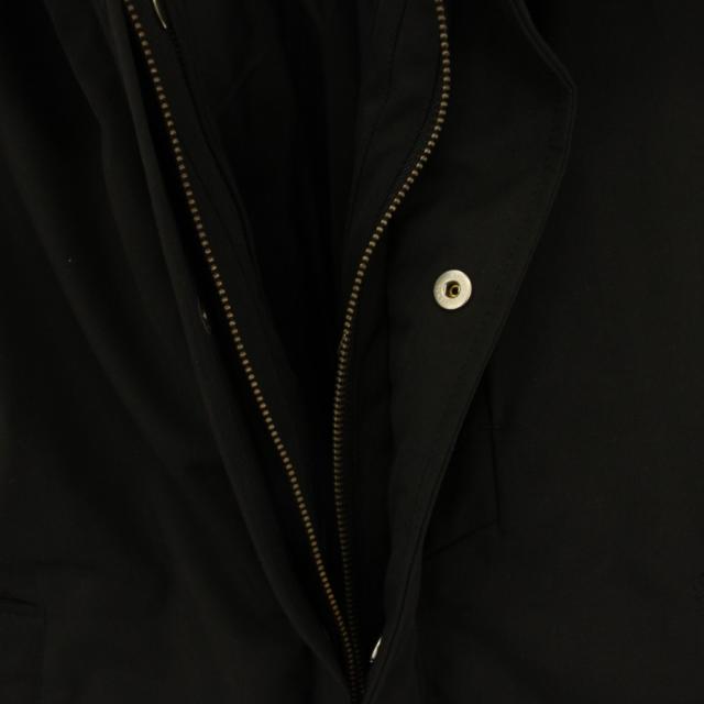 【中古】ミスターオリーブ MR.OLIVE フライフロントノーシームダウンジャケット ジップアップ S 黒 ブラック_3