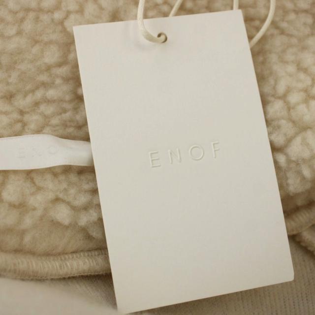 【中古】未使用品 イナフ ENOF fleece half zip jacket ハーフジップ ボアジャケット フリース 1 アイボリー_3