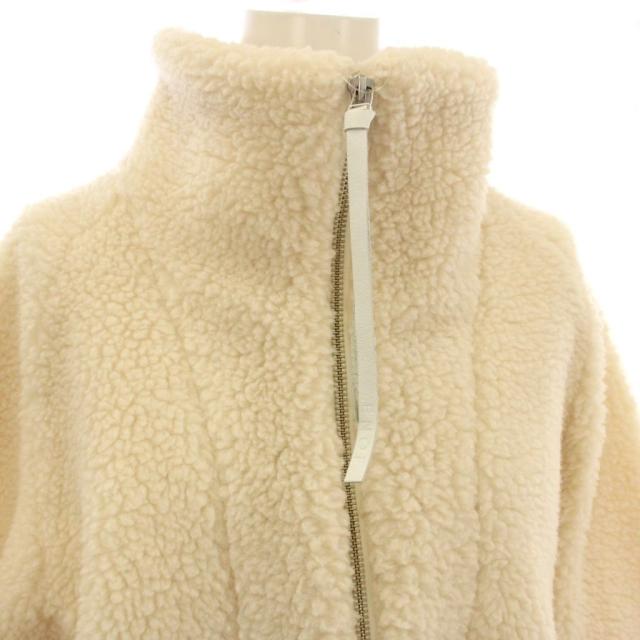 【中古】未使用品 イナフ ENOF fleece half zip jacket ハーフジップ ボアジャケット フリース 1 アイボリー_4
