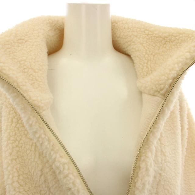 【中古】未使用品 イナフ ENOF fleece half zip jacket ハーフジップ ボアジャケット フリース 1 アイボリー_5