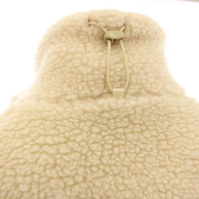 【中古】未使用品 イナフ ENOF fleece half zip jacket ハーフジップ ボアジャケット フリース 1 アイボリー_6