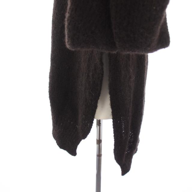 【中古】マーカウェア 21AW BLACK ALPACA CABLE PULL OVER ニット セーター アルパカ ウール 長袖 2 茶 ブラウン_4