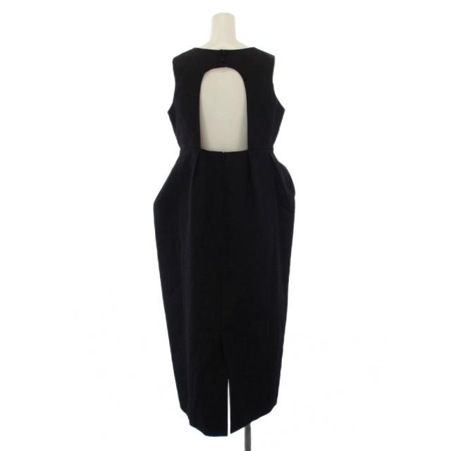 【中古】未使用品 ヨリ yori shirocon 24AW wasanbonドレス ワンピース ロング ノースリーブ 38 黒 レディース_2