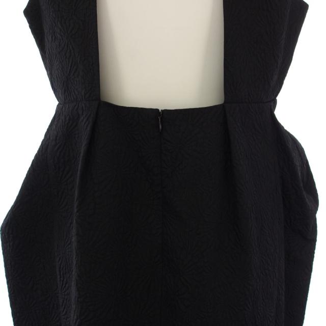 【中古】未使用品 ヨリ yori shirocon 24AW wasanbonドレス ワンピース ロング ノースリーブ 38 黒 レディース_6