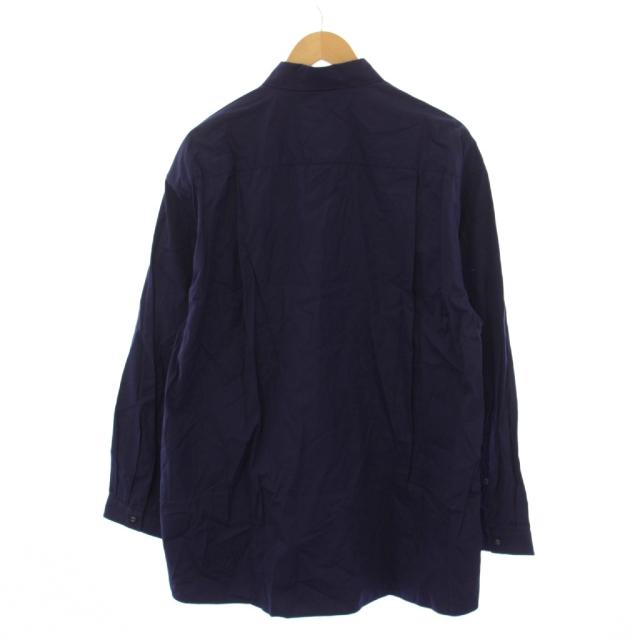 【中古】未使用品 ホワイトマウンテニアリング White Mountaineering × Repose Wear シャツ 長袖 1 ネイビー メンズ_1