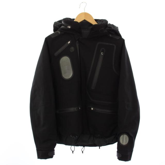 【中古】アンダーカバー UNDERCOVER GORE-TEXハイテクブルゾン ジャンパー フード 2 黒 J9205-4 メンズ