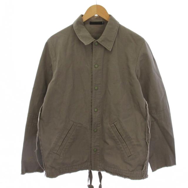【中古】アンダーカバー UNDERCOVER 1994復刻 Masterpiece Frayed Coach Jacket コーチジャケット M グレー メンズ